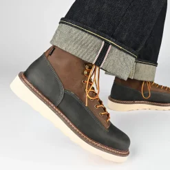 Cheap TAFT Model 001 Boot In Blue/Brown