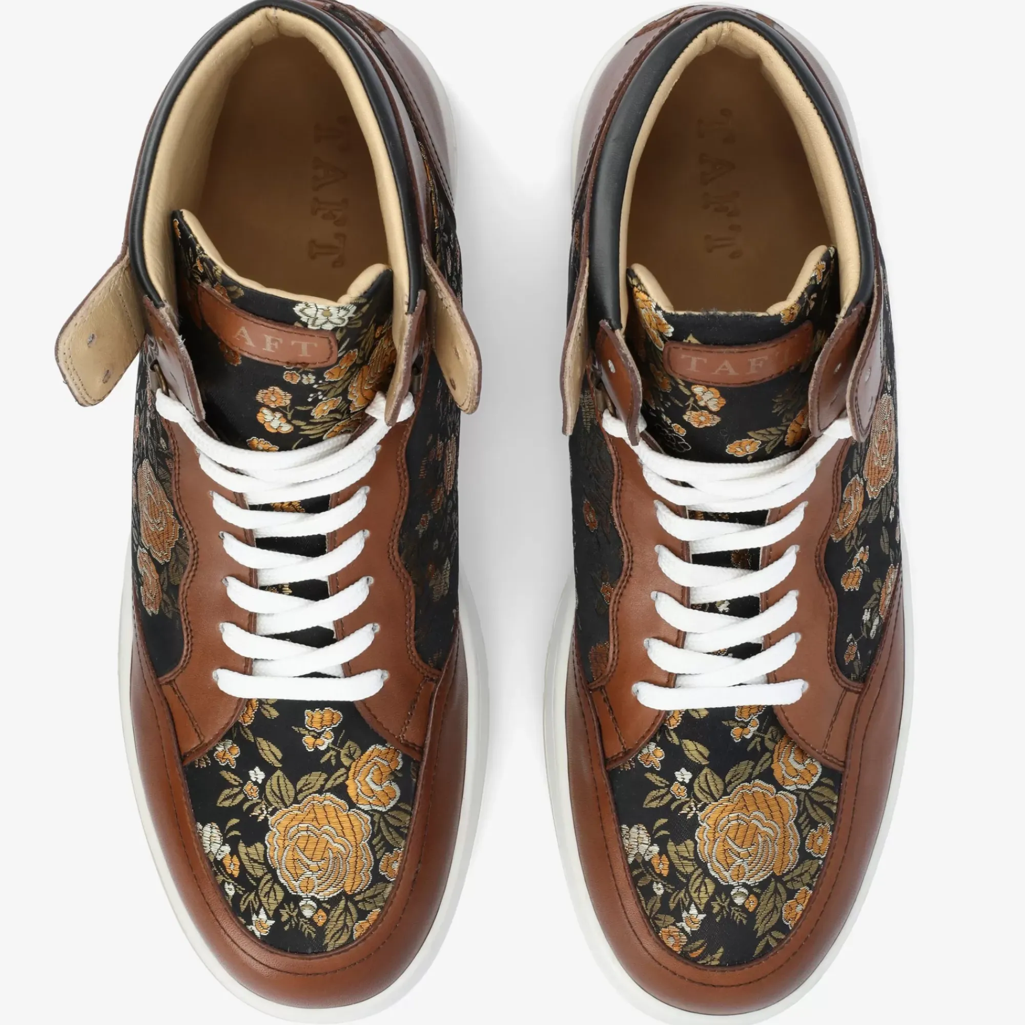 Outlet TAFT Rapido Brown High Top Sneakers - Eden |