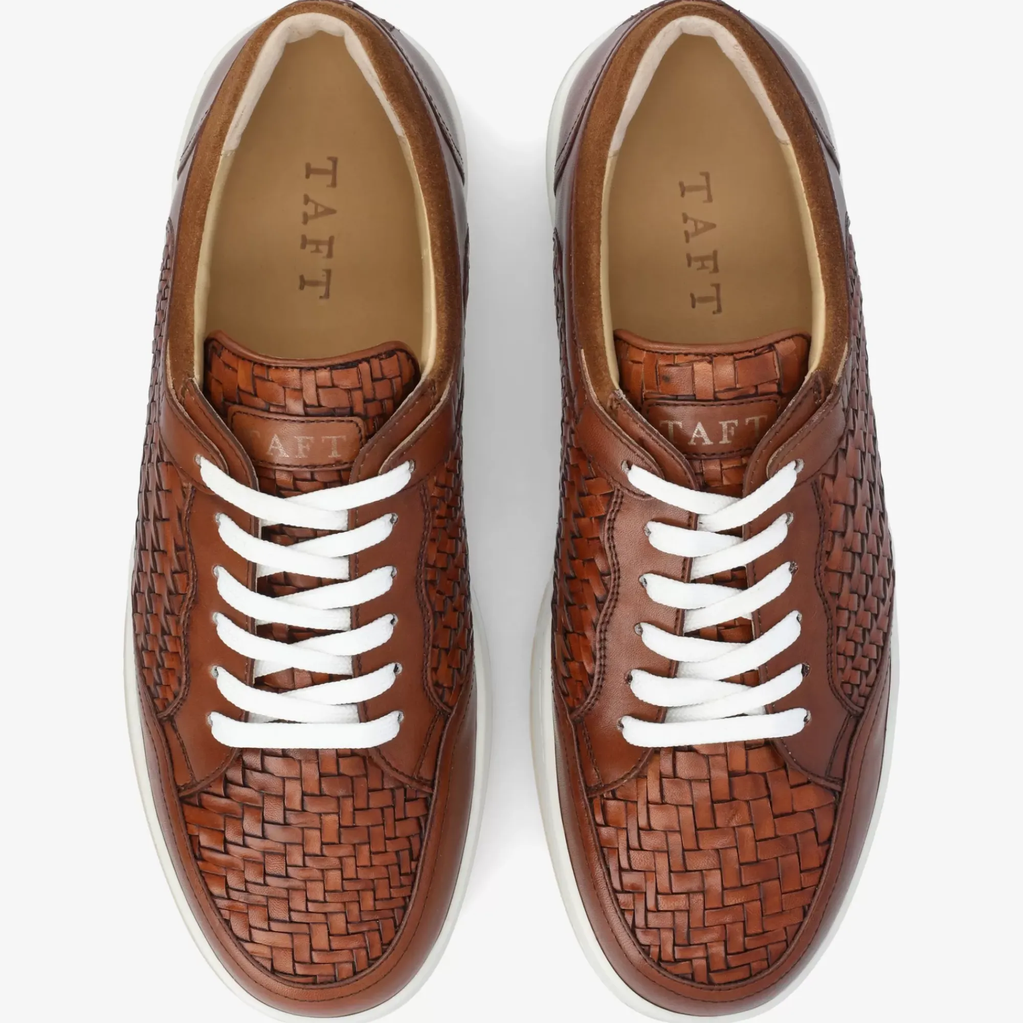 Cheap TAFT Rapido Low In Brown Woven - Brown Mens Sneakers |