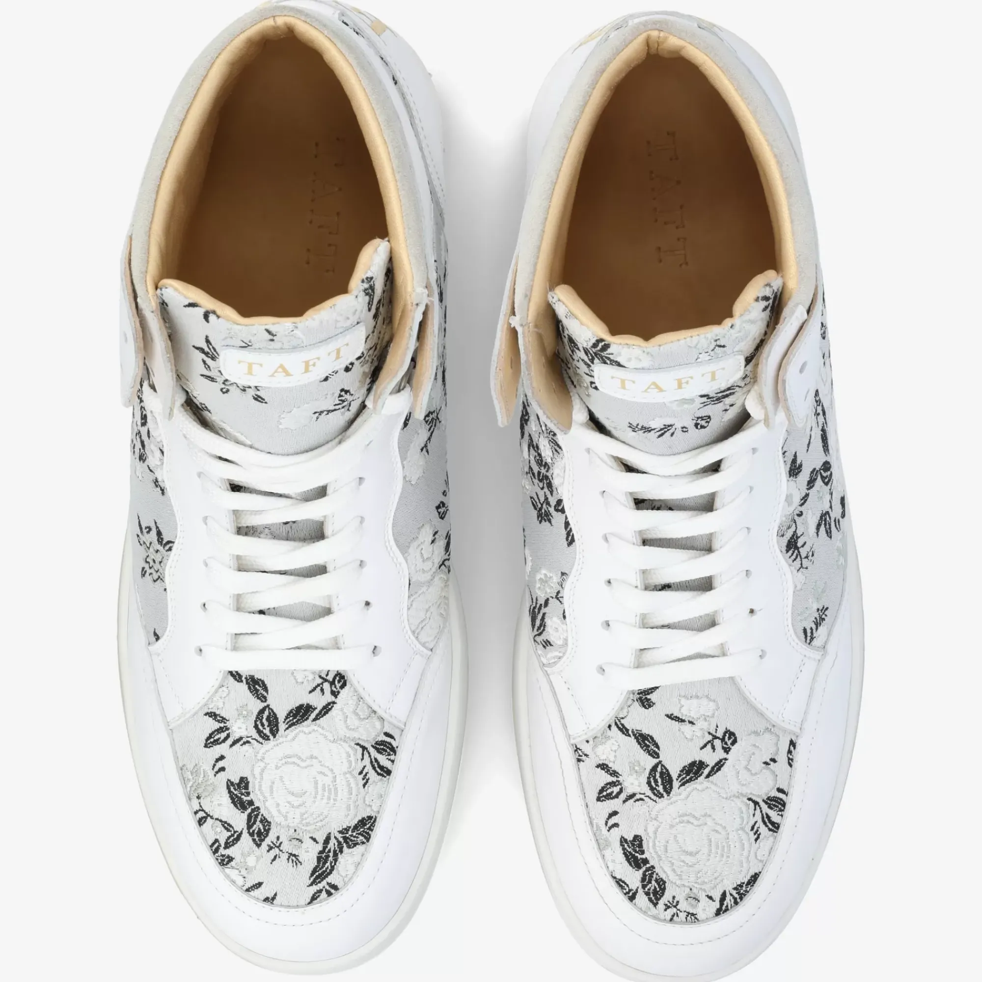 New TAFT Rapido Mens White High Tops - Eden Blanc |