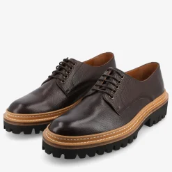 Cheap TAFT The Country Derby In Coffee - Brown Mens Formal Shoe |