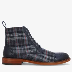 Fashion TAFT The Hamilton Boot In Blue Plaid |