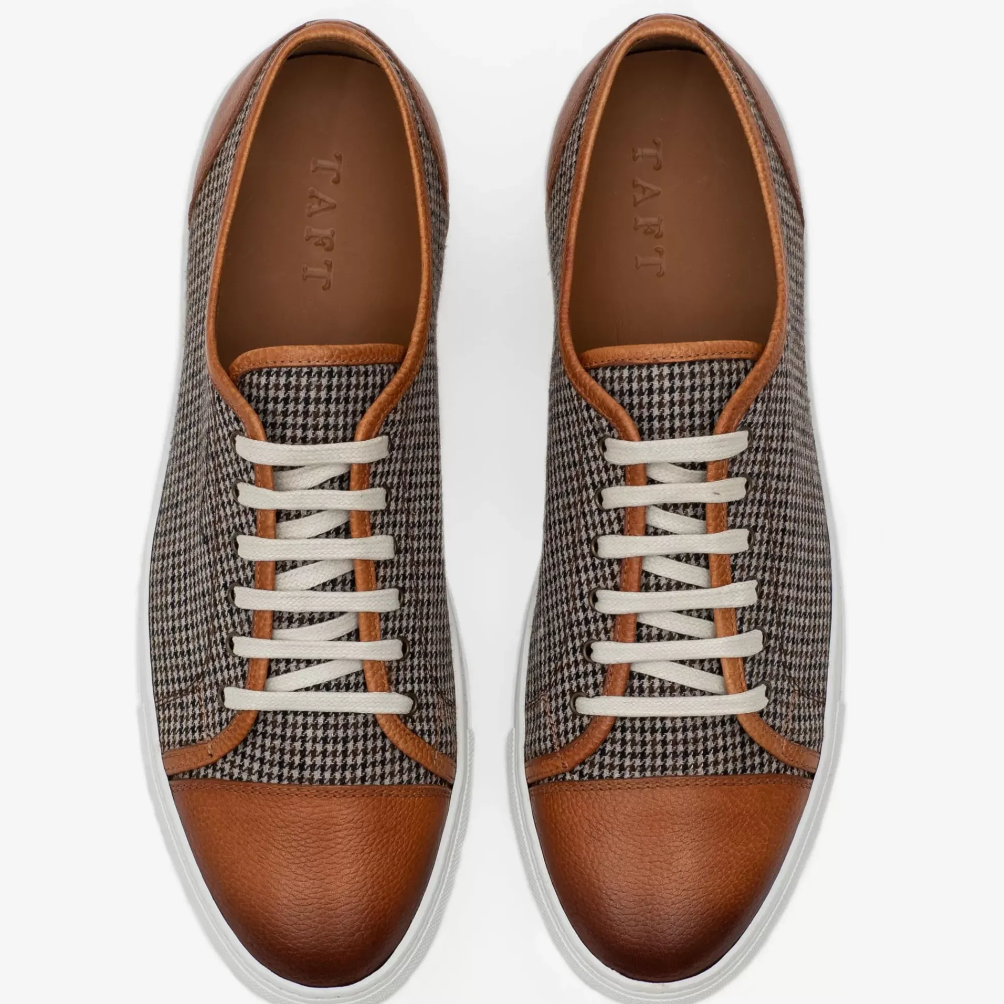 Sale TAFT The Jack Sneaker - Honey/Houndstooth Sneakers |
