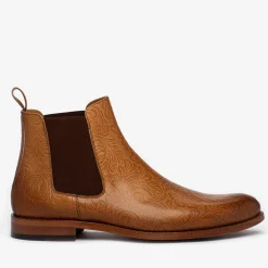 Outlet TAFT The Jude Boot In Honey Floral - Full Grain Leather |