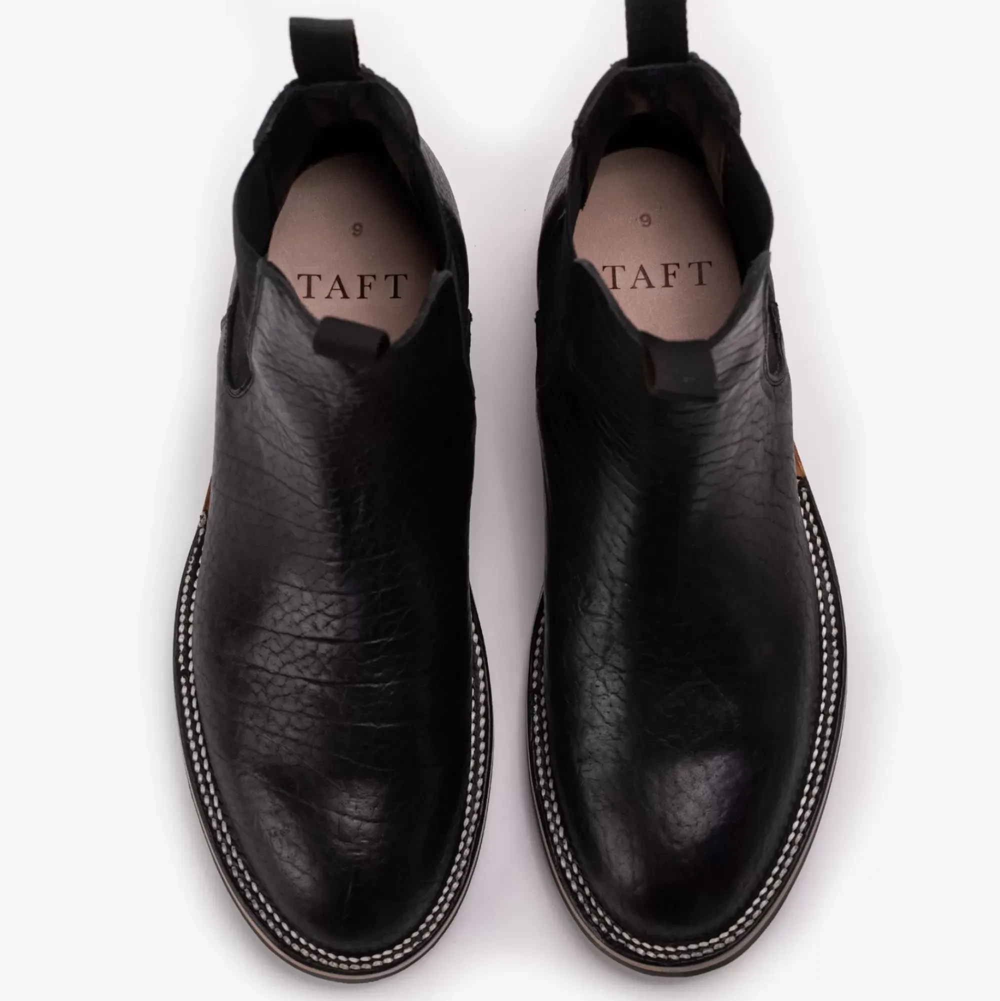 Online TAFT The Legion Boot In Black Bison Leather |