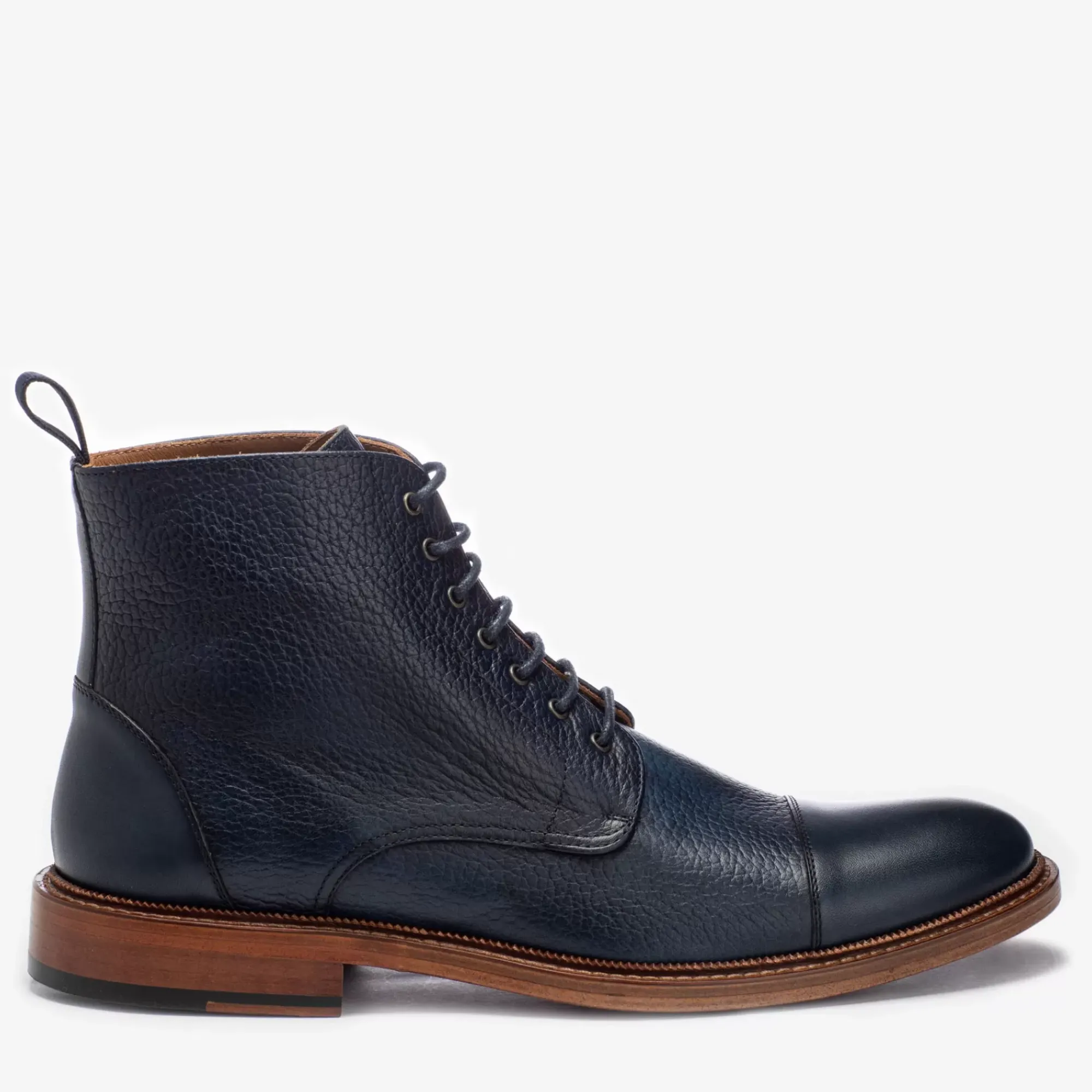 Discount TAFT The Rome Boot - Navy Leather Boots |