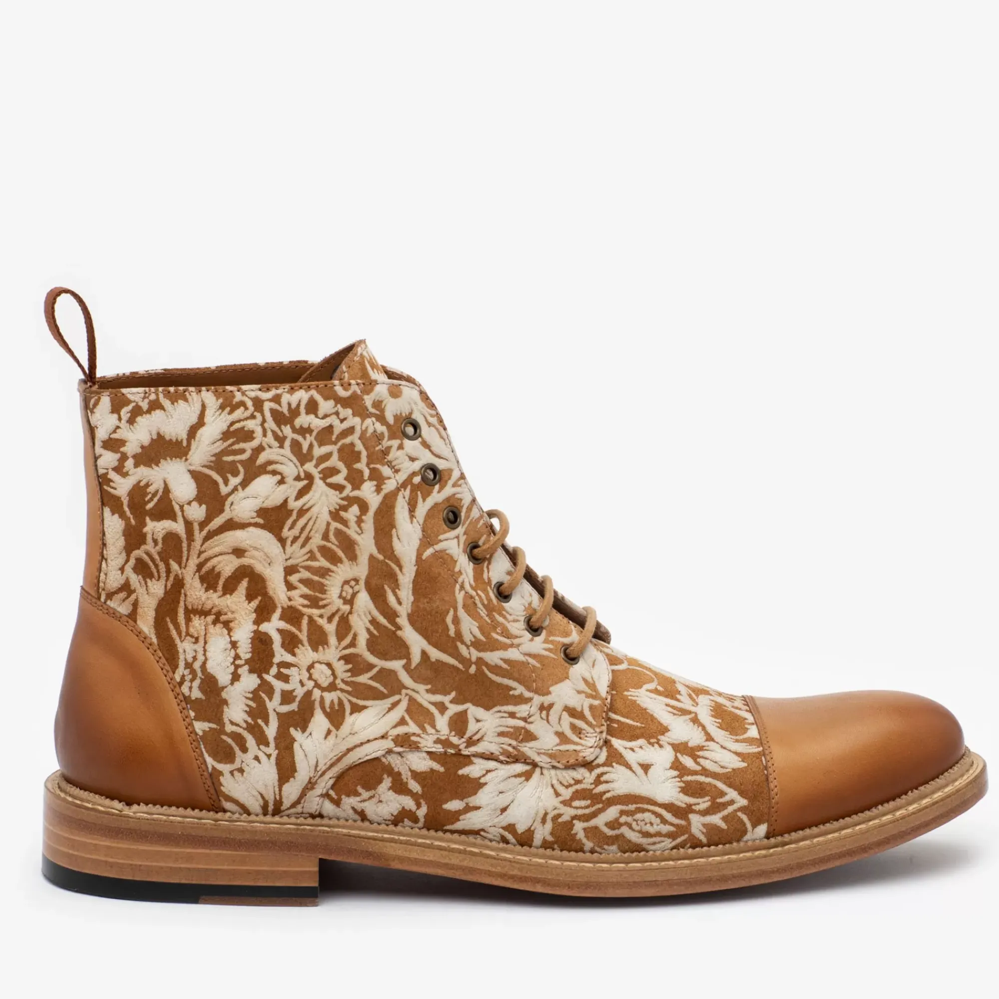 Best TAFT The Rome Boot - Suede Print Floral Boots |