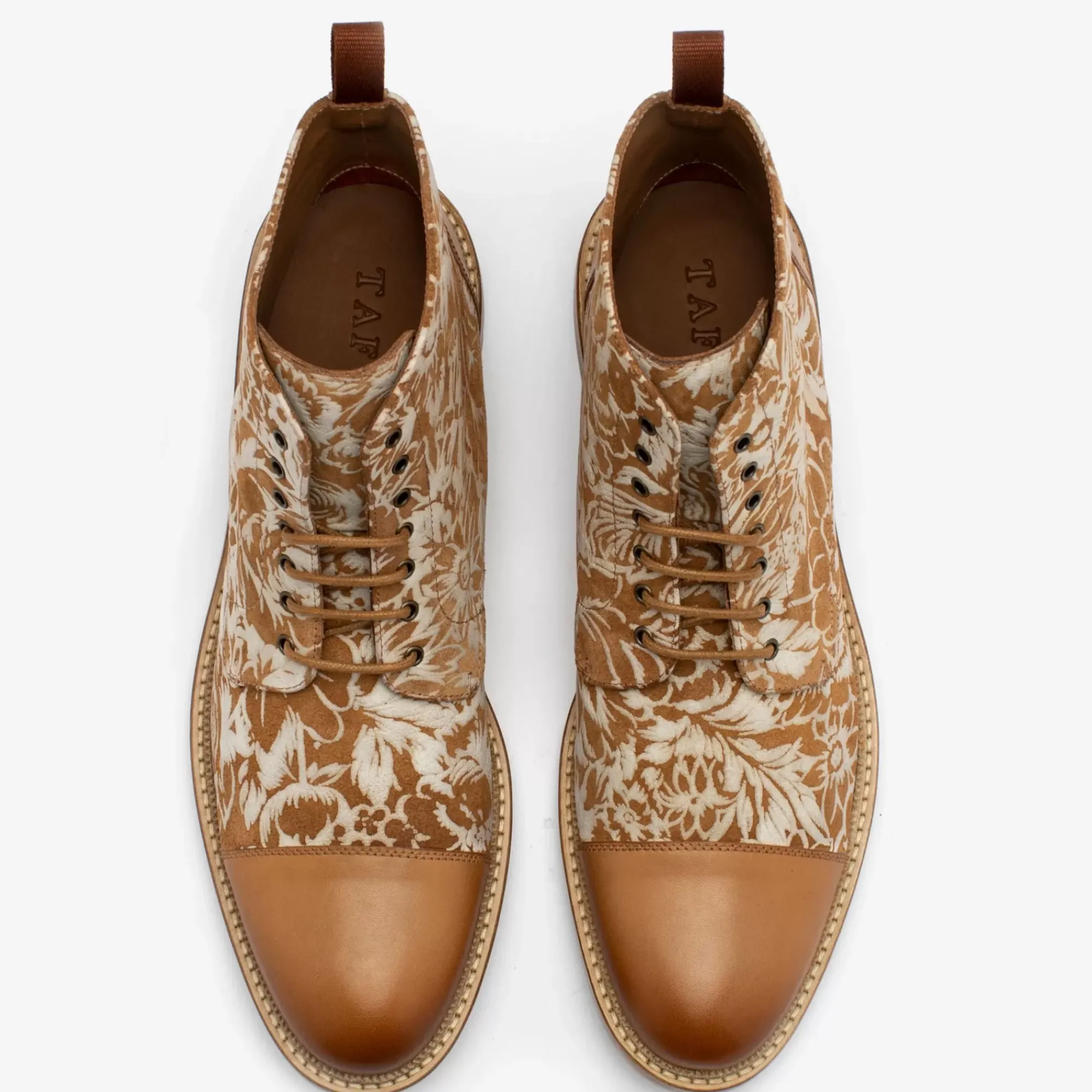 Best TAFT The Rome Boot - Suede Print Floral Boots |