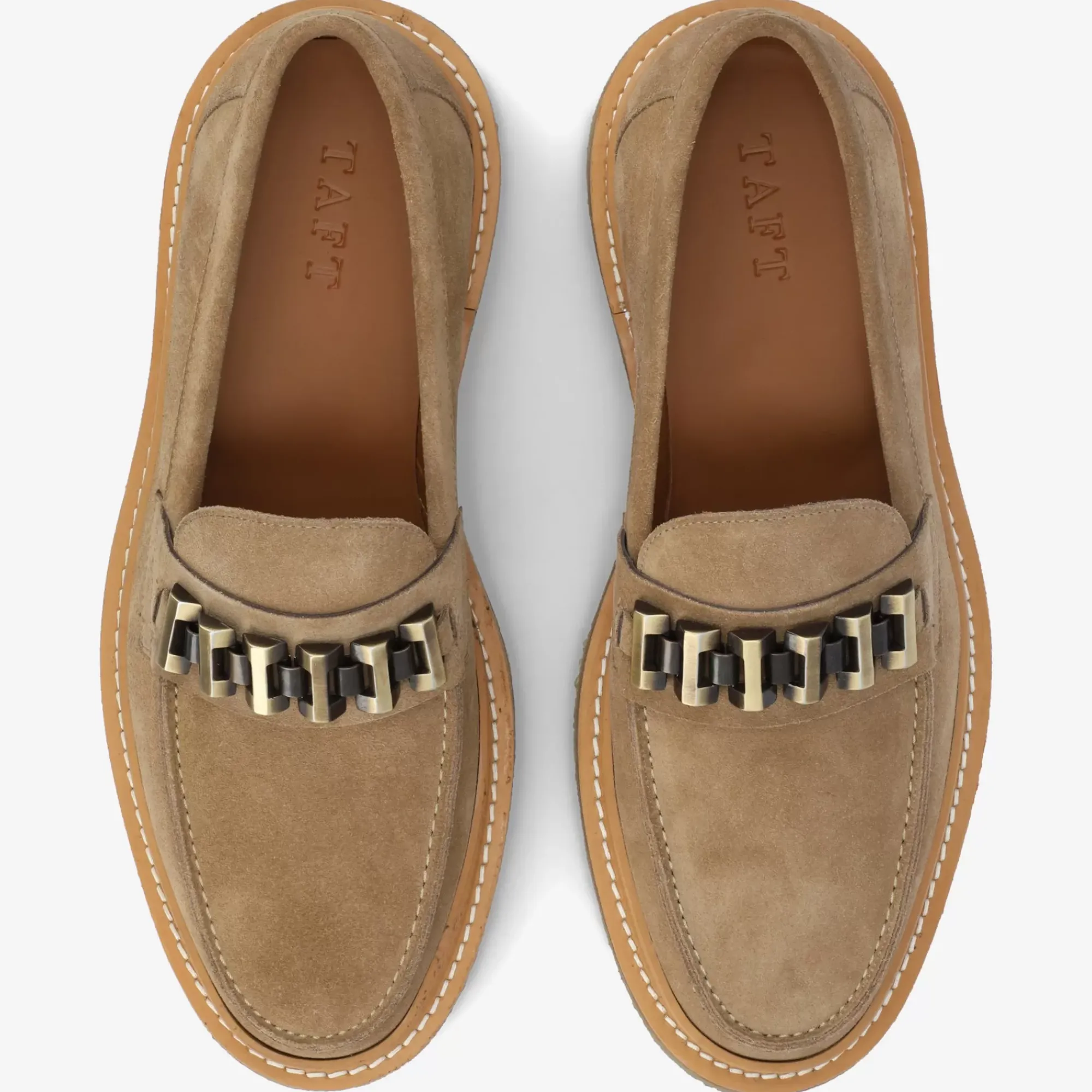 Best Sale TAFT The Verona Loafer In Beige - Beige Suede Loafer |