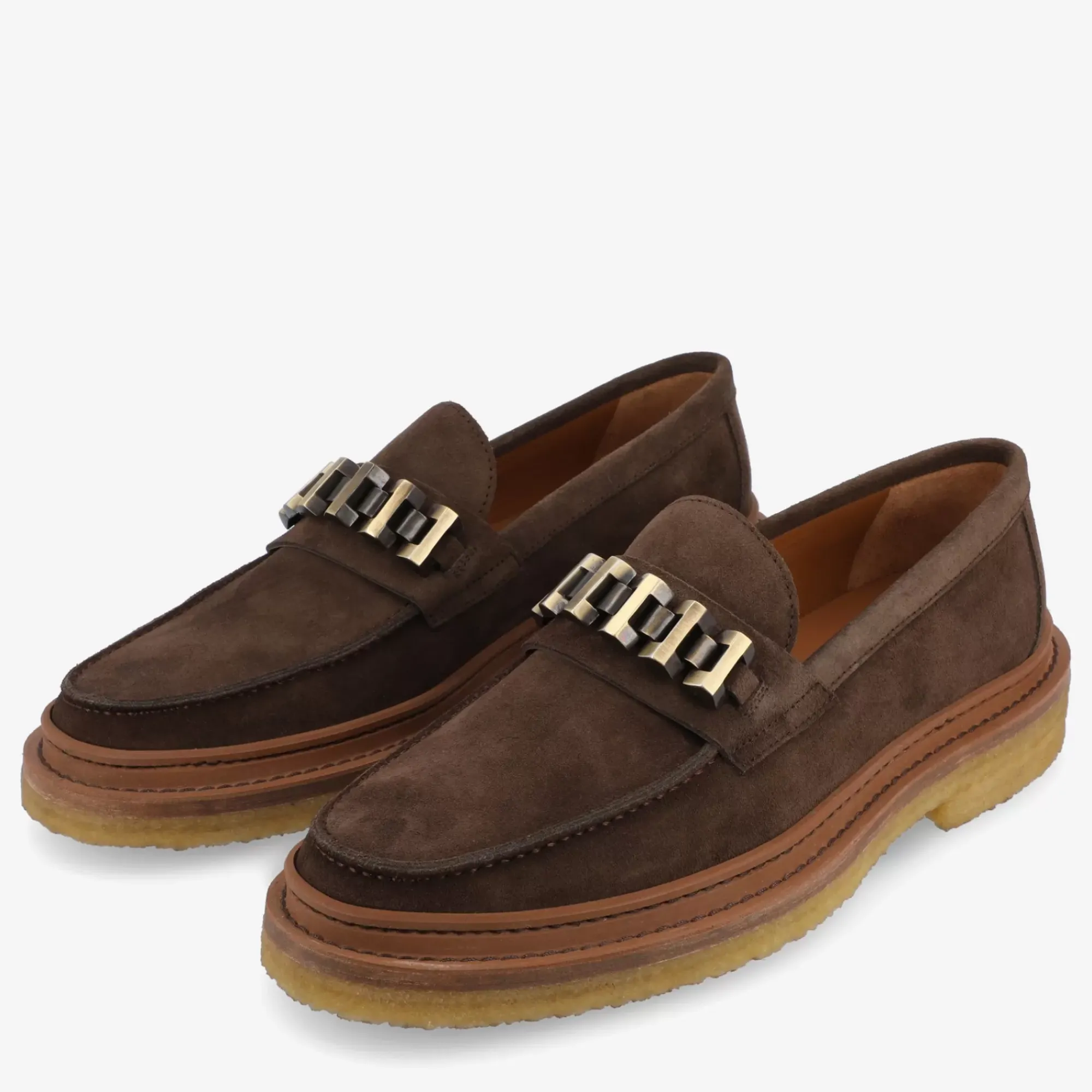Outlet TAFT The Verona Loafer In Brown - Brown Suede Loafer |