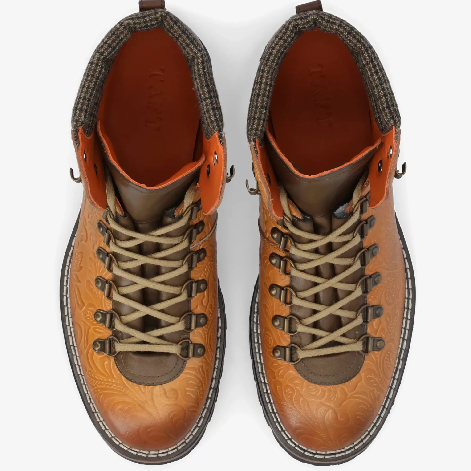 Clearance TAFT The Viking Boot In Brown Floral |