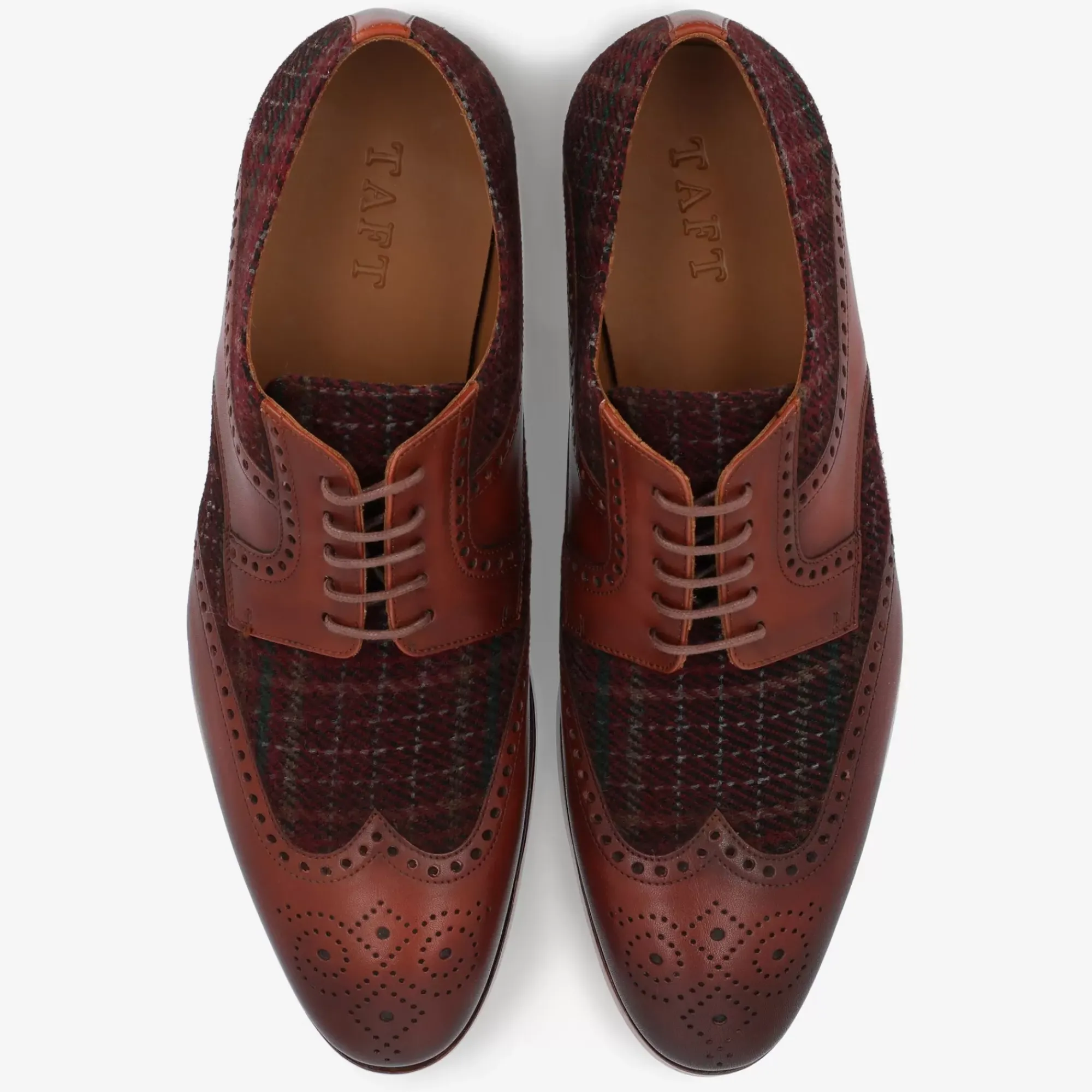 Hot TAFT The Wallace Shoe In Red Plaid |