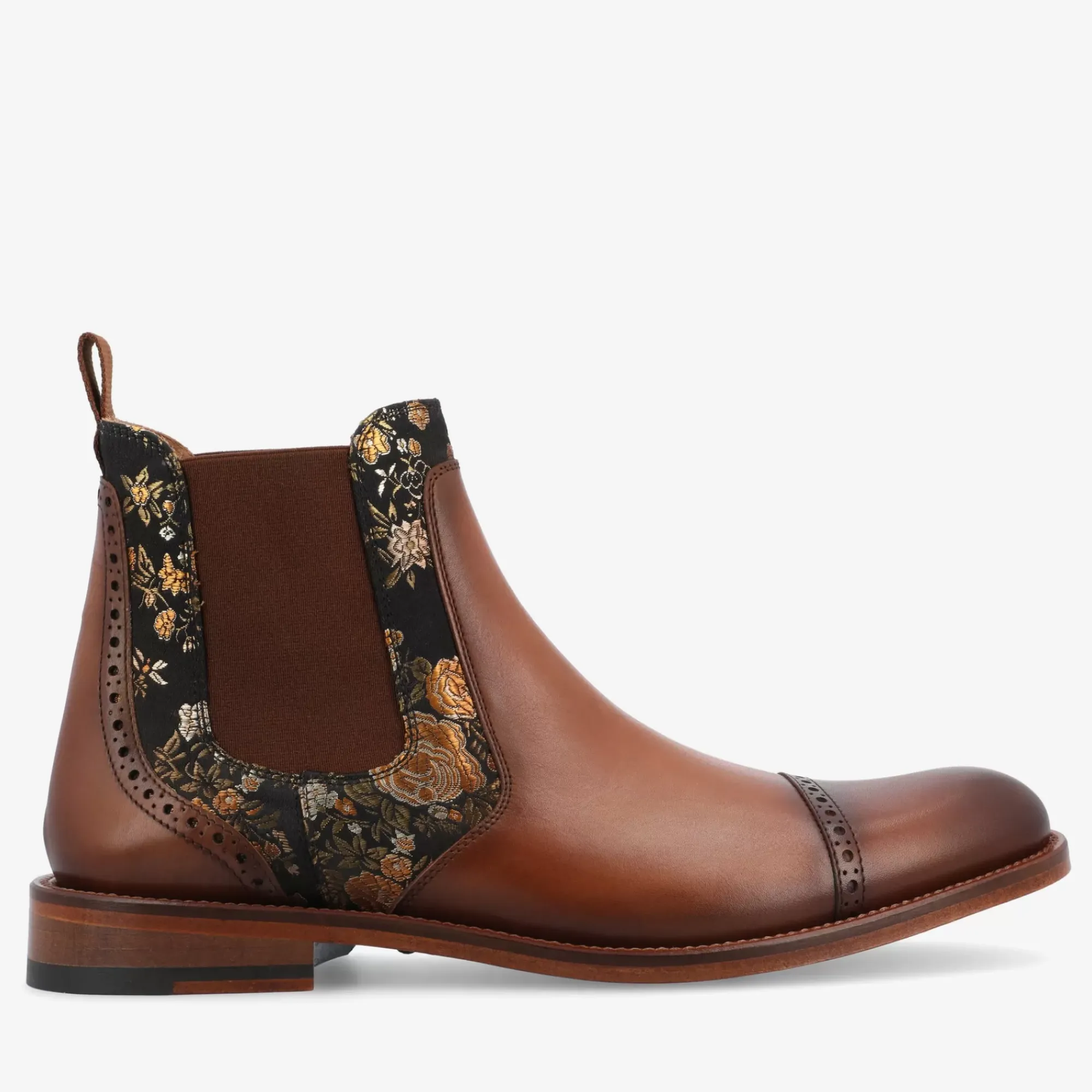 Hot TAFT Valencia Brown Leather Chelsea Boots - Eden |